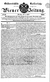 Wiener Zeitung 18410405 Seite: 1