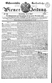 Wiener Zeitung 18410408 Seite: 1