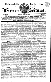 Wiener Zeitung 18410413 Seite: 1