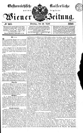 Wiener Zeitung 18410416 Seite: 1