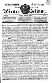 Wiener Zeitung 18410420 Seite: 1