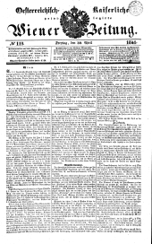 Wiener Zeitung 18410430 Seite: 1