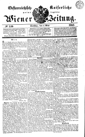 Wiener Zeitung 18410501 Seite: 1