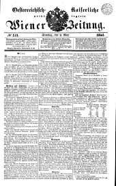 Wiener Zeitung 18410502 Seite: 1