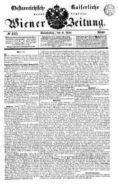 Wiener Zeitung 18410506 Seite: 1