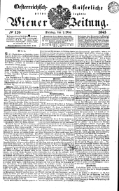 Wiener Zeitung 18410507 Seite: 1