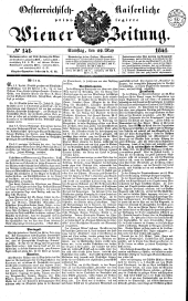 Wiener Zeitung 18410522 Seite: 1