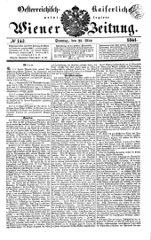 Wiener Zeitung 18410523 Seite: 1