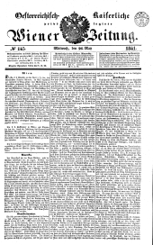 Wiener Zeitung 18410526 Seite: 1