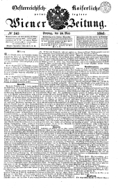 Wiener Zeitung 18410528 Seite: 1