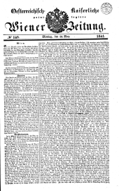 Wiener Zeitung 18410531 Seite: 1