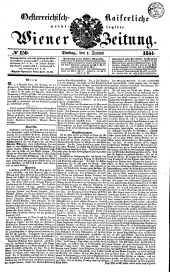 Wiener Zeitung 18410601 Seite: 1