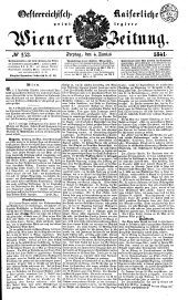 Wiener Zeitung 18410604 Seite: 1