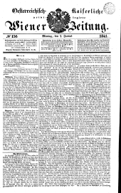 Wiener Zeitung 18410607 Seite: 1