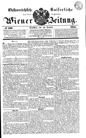 Wiener Zeitung 18410612 Seite: 1