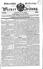 Wiener Zeitung 18410624 Seite: 1