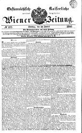 Wiener Zeitung 18410629 Seite: 1