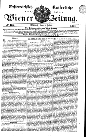 Wiener Zeitung 18410707 Seite: 1