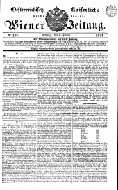 Wiener Zeitung 18410709 Seite: 1