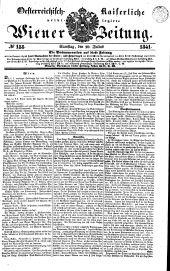 Wiener Zeitung 18410710 Seite: 1