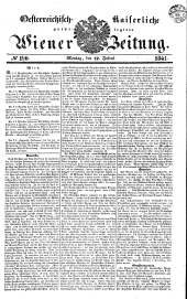 Wiener Zeitung 18410712 Seite: 1