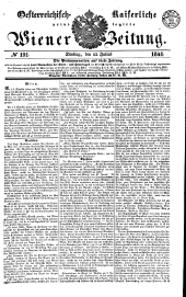 Wiener Zeitung 18410713 Seite: 1