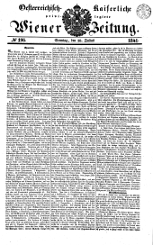 Wiener Zeitung 18410718 Seite: 1