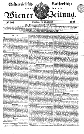 Wiener Zeitung 18410723 Seite: 1