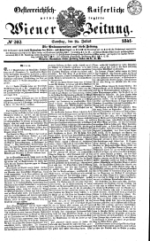 Wiener Zeitung 18410724 Seite: 1