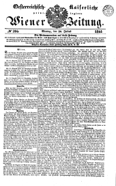 Wiener Zeitung 18410726 Seite: 1