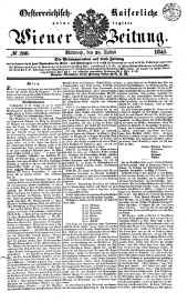 Wiener Zeitung 18410728 Seite: 1