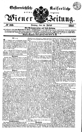 Wiener Zeitung 18410730 Seite: 1