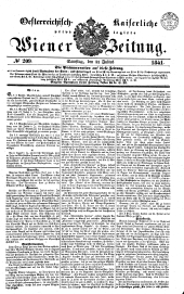 Wiener Zeitung 18410731 Seite: 1