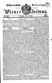 Wiener Zeitung 18410801 Seite: 1