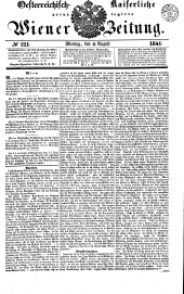 Wiener Zeitung 18410802 Seite: 1