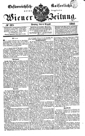 Wiener Zeitung 18410806 Seite: 1