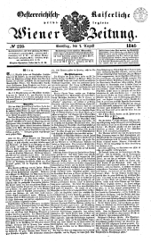 Wiener Zeitung 18410807 Seite: 1