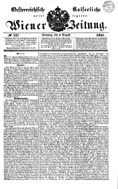 Wiener Zeitung 18410808 Seite: 1