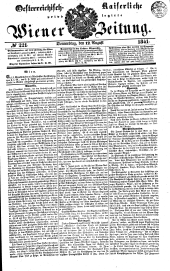 Wiener Zeitung 18410812 Seite: 1