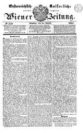 Wiener Zeitung 18410815 Seite: 1