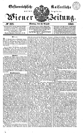 Wiener Zeitung 18410816 Seite: 1