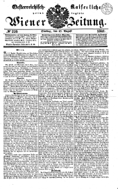 Wiener Zeitung 18410817 Seite: 1