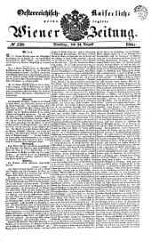 Wiener Zeitung 18410821 Seite: 1