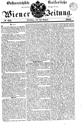 Wiener Zeitung 18410822 Seite: 1