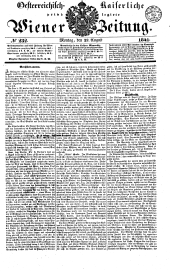 Wiener Zeitung 18410823 Seite: 1