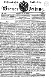 Wiener Zeitung 18410824 Seite: 1