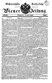 Wiener Zeitung 18410826 Seite: 1