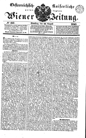 Wiener Zeitung 18410828 Seite: 1