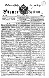 Wiener Zeitung 18410831 Seite: 1