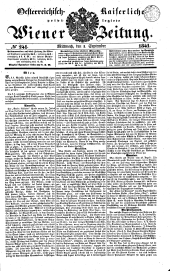 Wiener Zeitung 18410901 Seite: 1